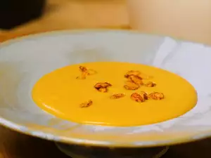 Red Lentil and Sweet Potato Cream Soup