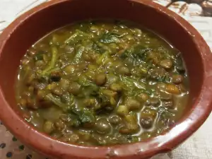 Lentils with Spinach