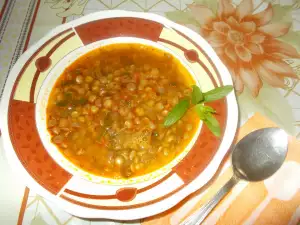 Lentil Soup with Garlic