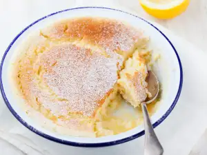 Magic Lemon Pudding with Custard Layer