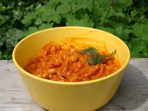 Summer Bean Salad with Fresh Garlic and Dill