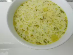 Zucchini Soup with Feta Cheese