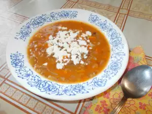 Onion Soup with Buckwheat