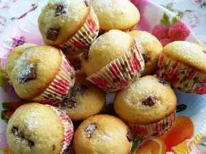 Vanilla Muffins with 2 Types of Chocolate