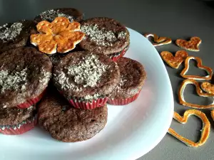 Dark Chocolate Muffins with Orange Zest