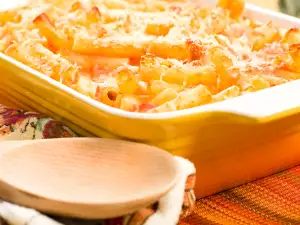 Gratin with Chicken and Pasta