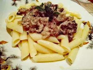 Macaroni with Mushrooms and Cream