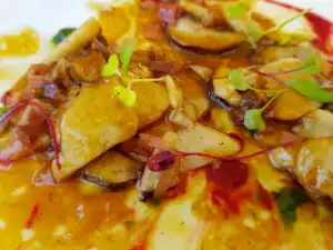 Porcini Mushrooms in Butter, Honey and Egg Yolk