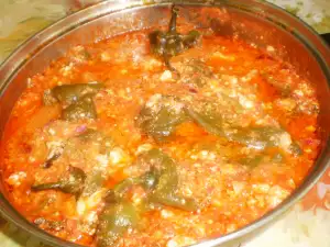 Pepper Stew with Tomato Sauce