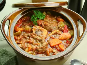 Stew with Pork and Okra