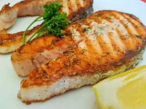 Pan-Grilled Marinated Salmon Cutlets