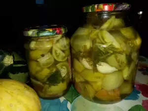 Marinated Canned Green Tomatoes