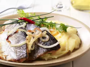 Trout with Spicy Puree and Onion Sauce