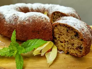 Butter Cake with Zucchini, Dates and Walnuts