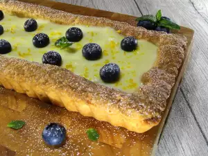 Lemon Cream and Blueberry Butter Pie