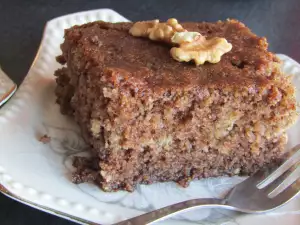 Greek Karidopita Cake (Brunette)