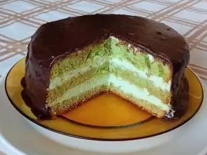 Mint Cake with Chocolate and Mascarpone