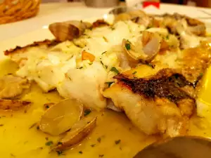 Barbecued Hake with Clams