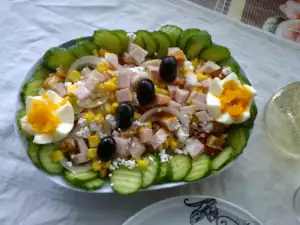 Mixed Salad with Smoked Bacon