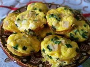 Mini Omelettes with Green Onions