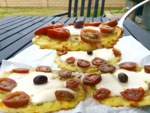 Zucchini Mini Caprese Pizzas