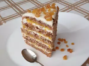 Carrot Cake with Walnuts and Oranges