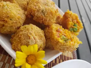 Carrot Croquettes with Vegan Breading and Sauce