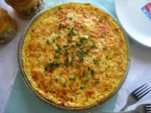 Moussaka with Mince, Peppers and Bechamel Sauce