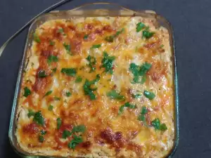 Macaroni Moussaka with Zucchini and Mince