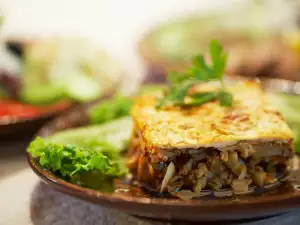 Moussaka with Zucchini and Rice