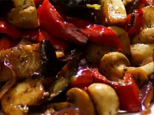 Pan Fried Marinated Mushrooms