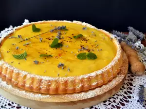 Butter Cake with Lemon-Lavender Cream