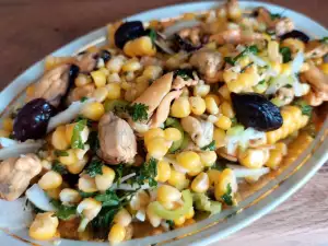 Mussels and Corn Salad