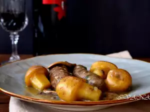 Sausages with Mushrooms and Potatoes