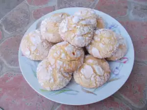 Orange Vanila Crinkle Cookies