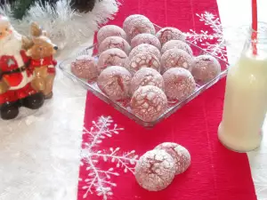 Red Velvet Crinkle Cookies