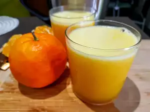 Natural Juice from Tangerines and Oranges