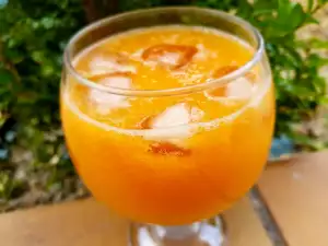 Homemade Mango, Strawberry and Banana Nectar