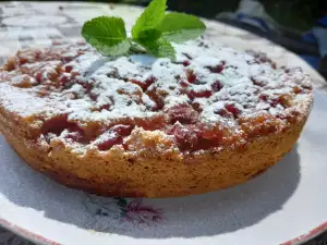 Upside-Down Cake with Caramelized Cherries