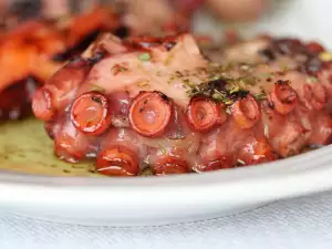 Marinated Octopus on the Grill