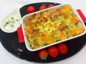 Potatoes au Gratin with Mozzarella