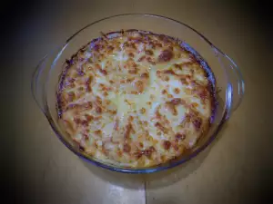 Gratin with Potatoes, Feta Cheese and Cheese