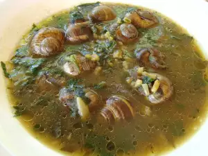 Snail Soup with Dock and Nettles