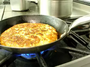 Tortilla with Shrimp and Zucchini