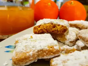 Orange Lard Cookies with Corn Flour