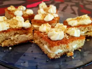 Walnut Cake with Custard