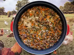 Fairy Ring Mushrooms with Rice and Thyme