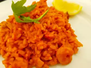 Rice with Tomatoes and Shrimp