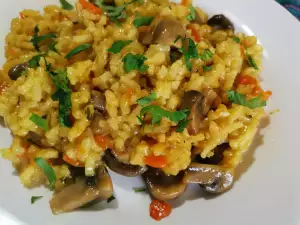 Rice with Mushrooms in a Multicooker