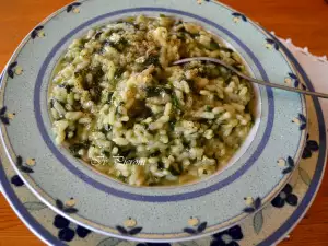 Stewed Spinach with Rice